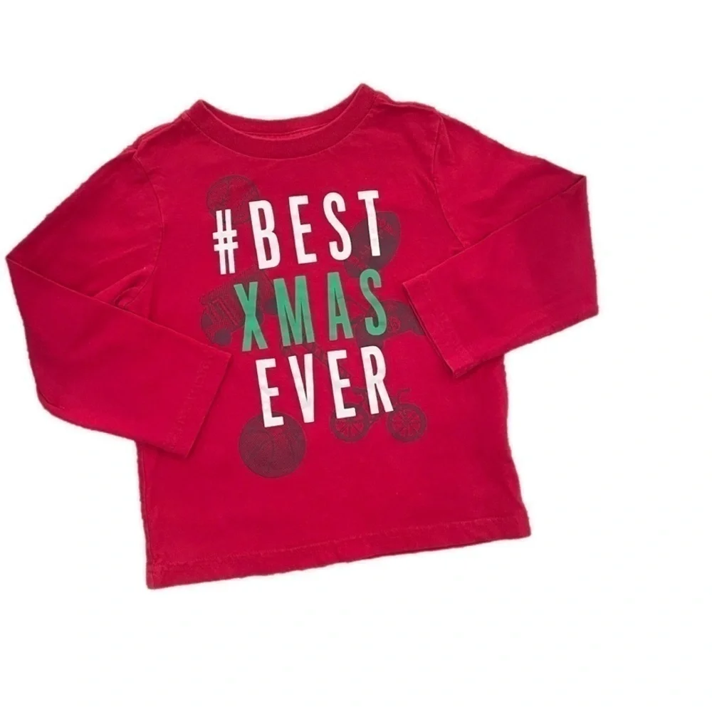 ⭐️The Children’s Place 3T Long Sleeve Cotton T-Shirt Red 5/$25